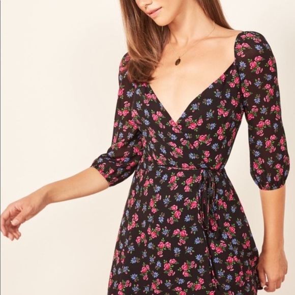 brittany wrap mini dress